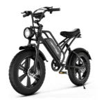 HAPPYRUN Electric Bike 20 Fat Tire Ebike 1500W Brushless Motor 48V 18Ah Removable Battery Up to 30MPH 68 Miles 7-Speed Transmission UL Certified