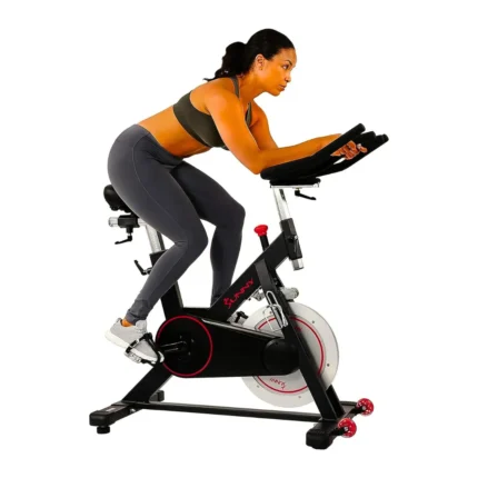 Sunny Health & Fitness Premium Magnetic Belt Drive Indoor Cycling Bike - Elevate Your Workout