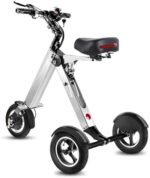 TopMate ES32 Electric Scooter | Foldable Trike with Seat | Pneumatic Tires | TopMate